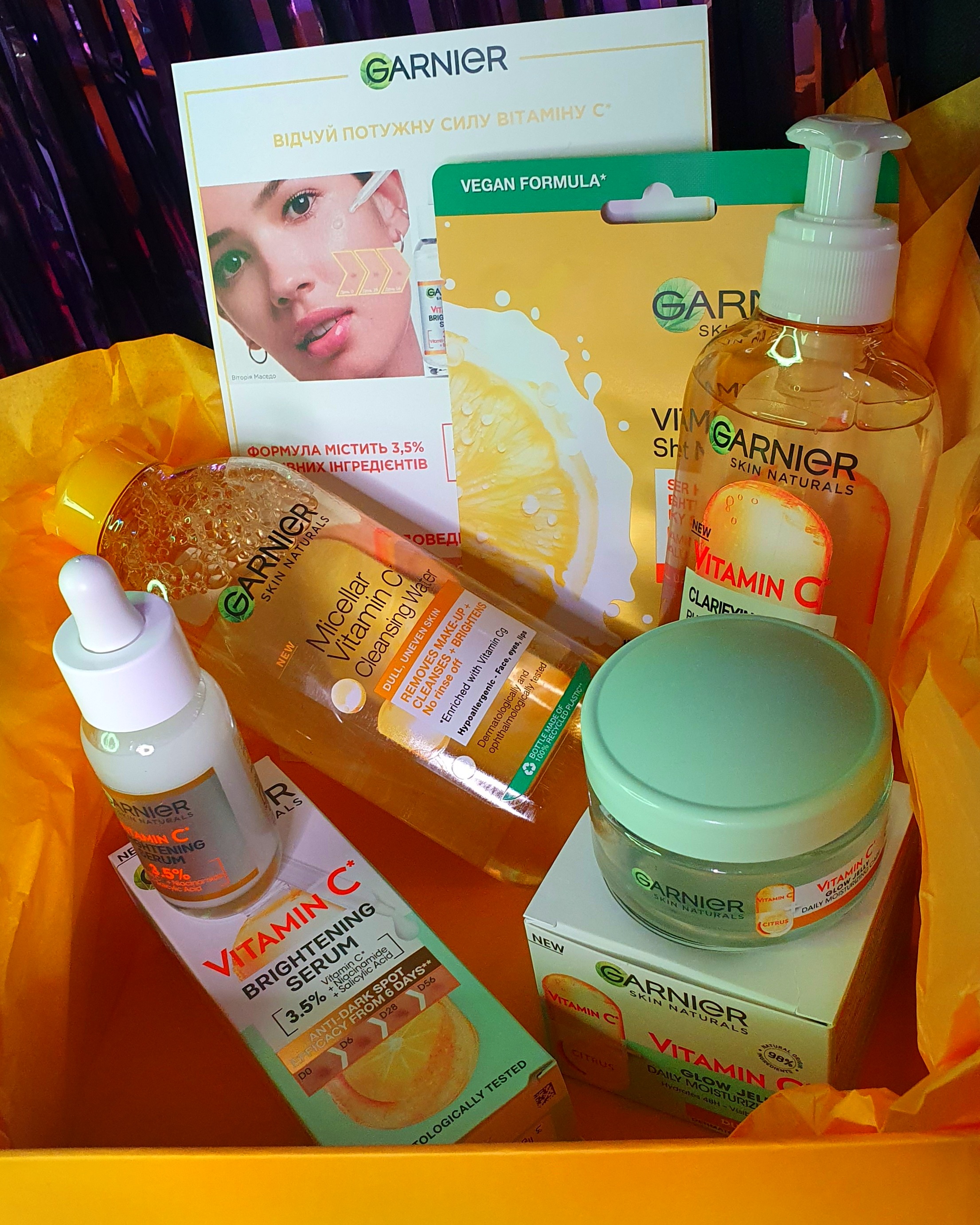 Догляд за шкірою обличчя з Garnier Vitamin C