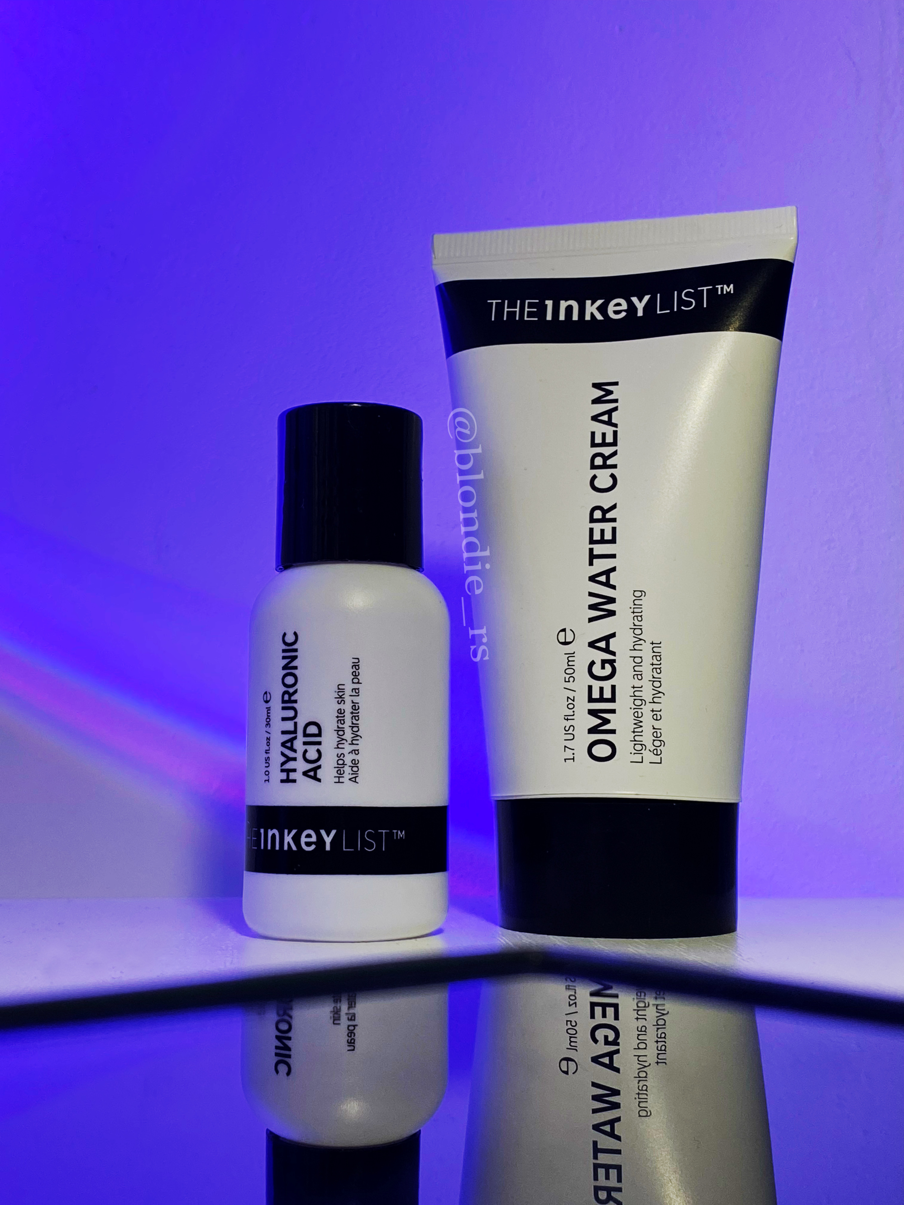 The Inkey List - Omega Water Cream та сироватка Hyaluronic Acid