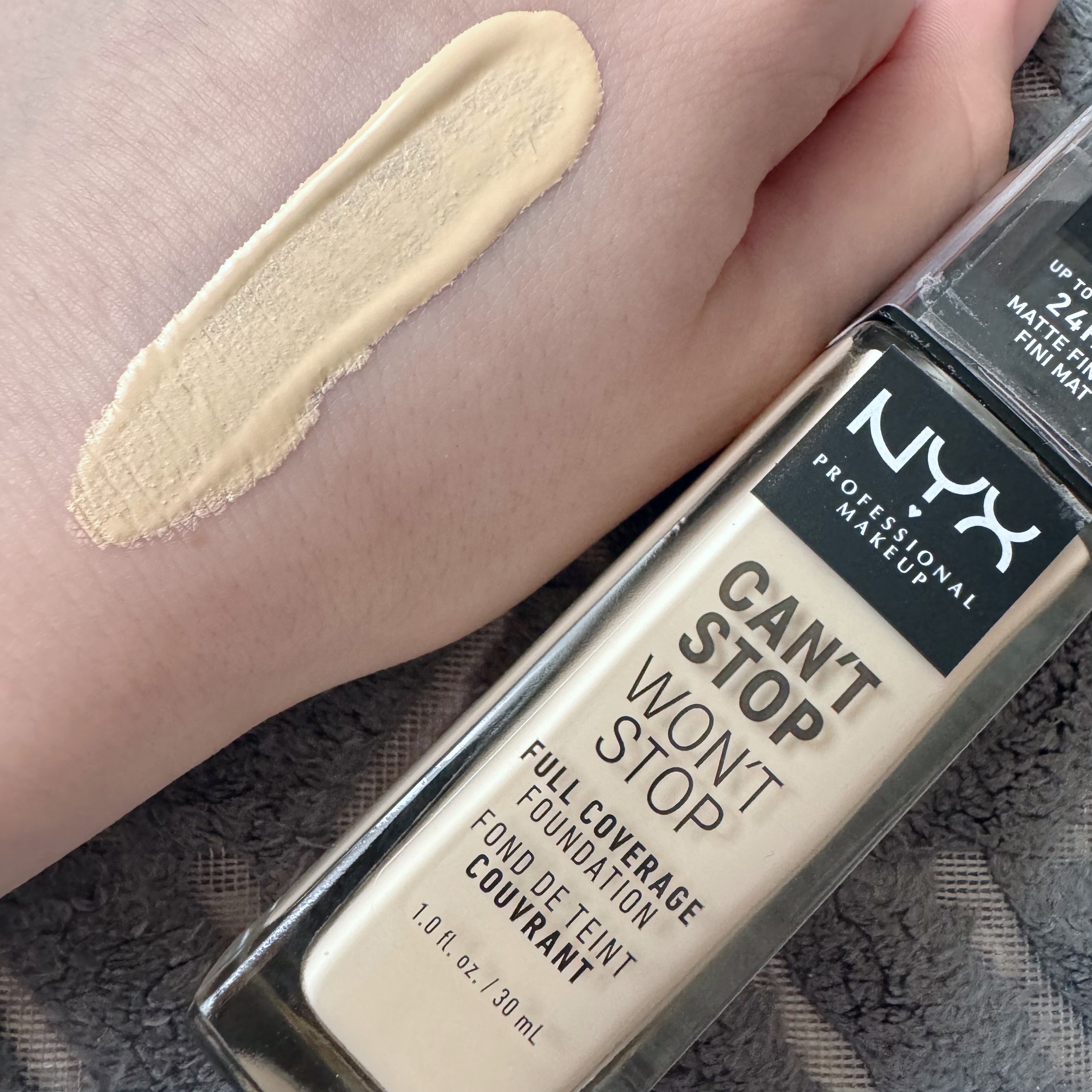 Nyx foundation can’t stop, won’t stop