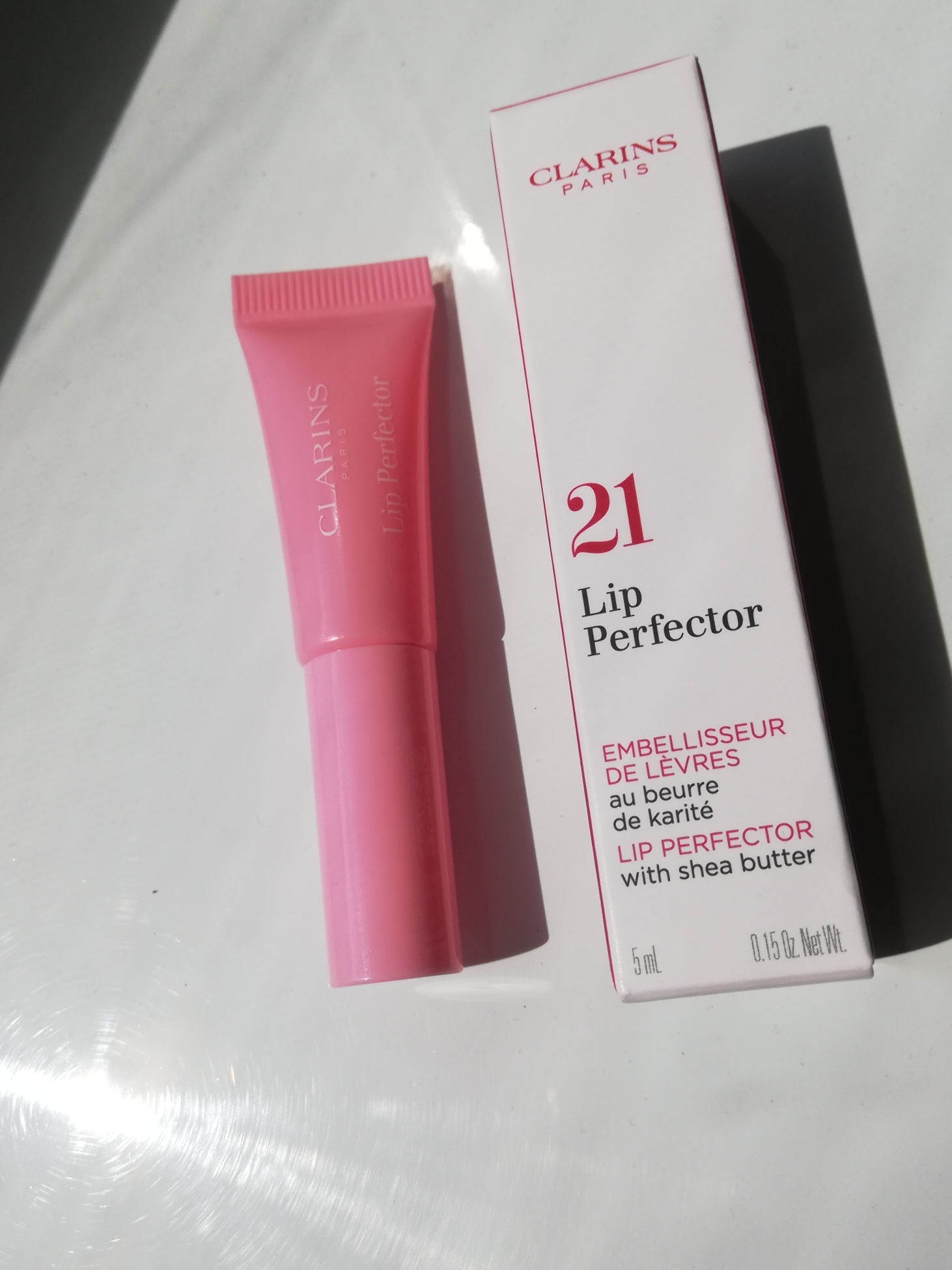 Clarins Lip Perfector 21 soft pink glow