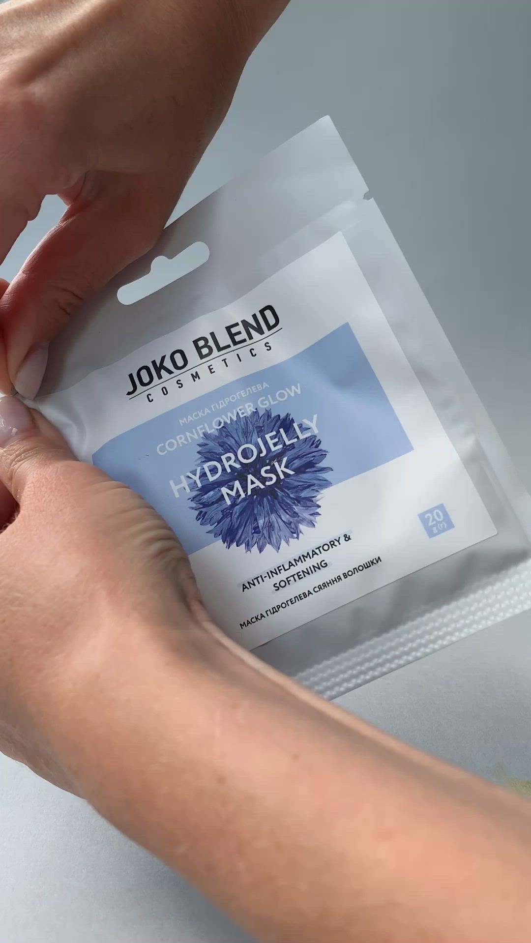 Гідрогелева маска Joko Blend з волошкою