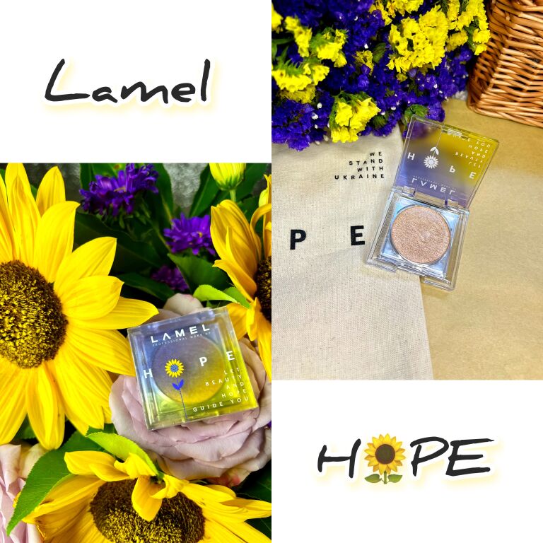 Кремовий хайлайтер LAMEL Make Up HOPE Cream-To-Powder Highlighter