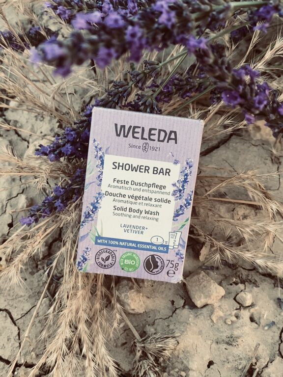 Weleda Shower Bar Solid Body Wash Lavander+Vetiver