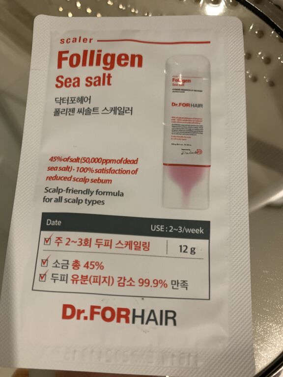 Пілінг для шкіри голови Dr.FORHAIR Folligen Sea Salt Scaler