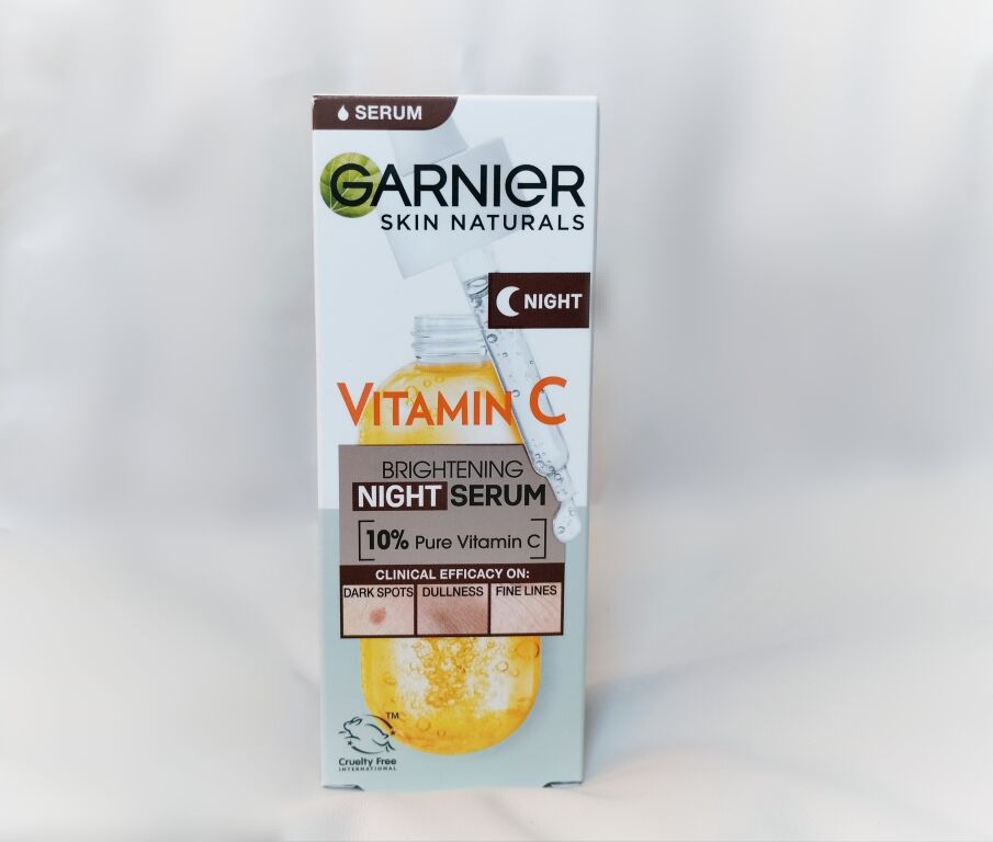 #garniertest: Нічна сироватка з вітаміном С для вирівнювання тону і мікрорельєфу шкіри