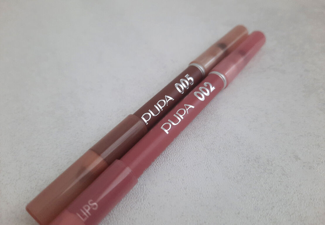 Pupa True lips у двох базових відтінках