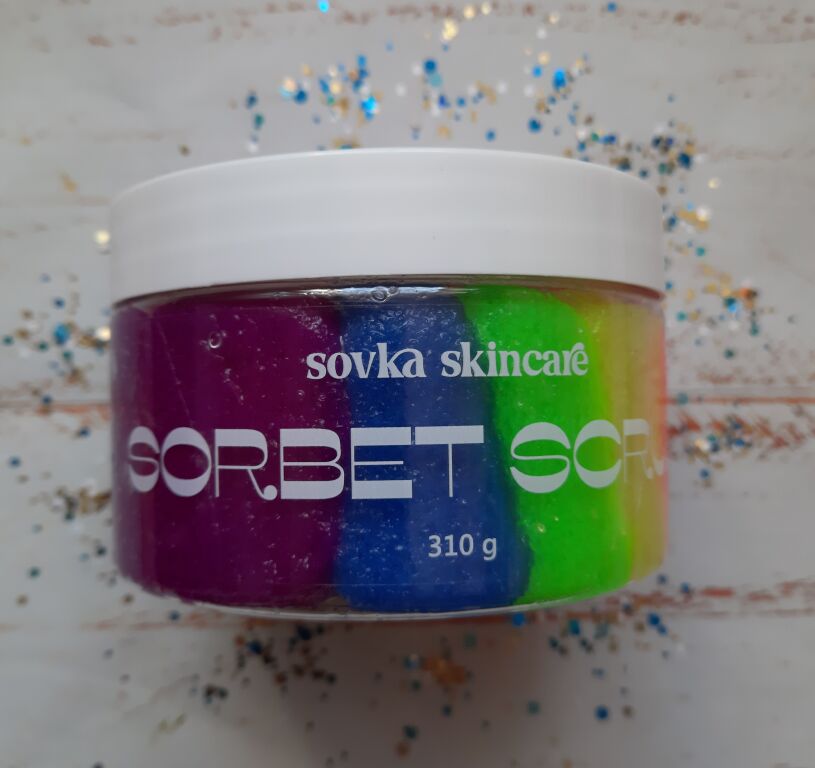 Скраб для тіла "Фруктова веселка" Sovka Skincare Sorbet Scrub Fruit Rainbow