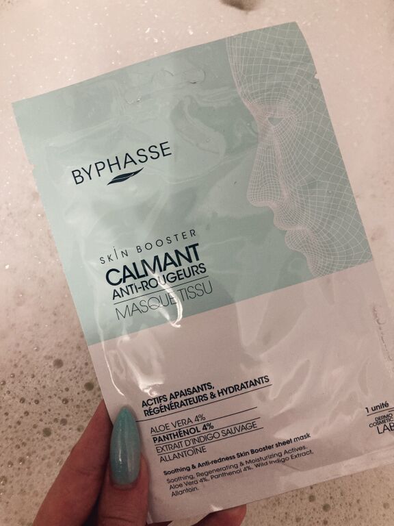 Маска для обличчя від Byphasse - Skin Booster Soothing & Anti-Redness Sheet Mask