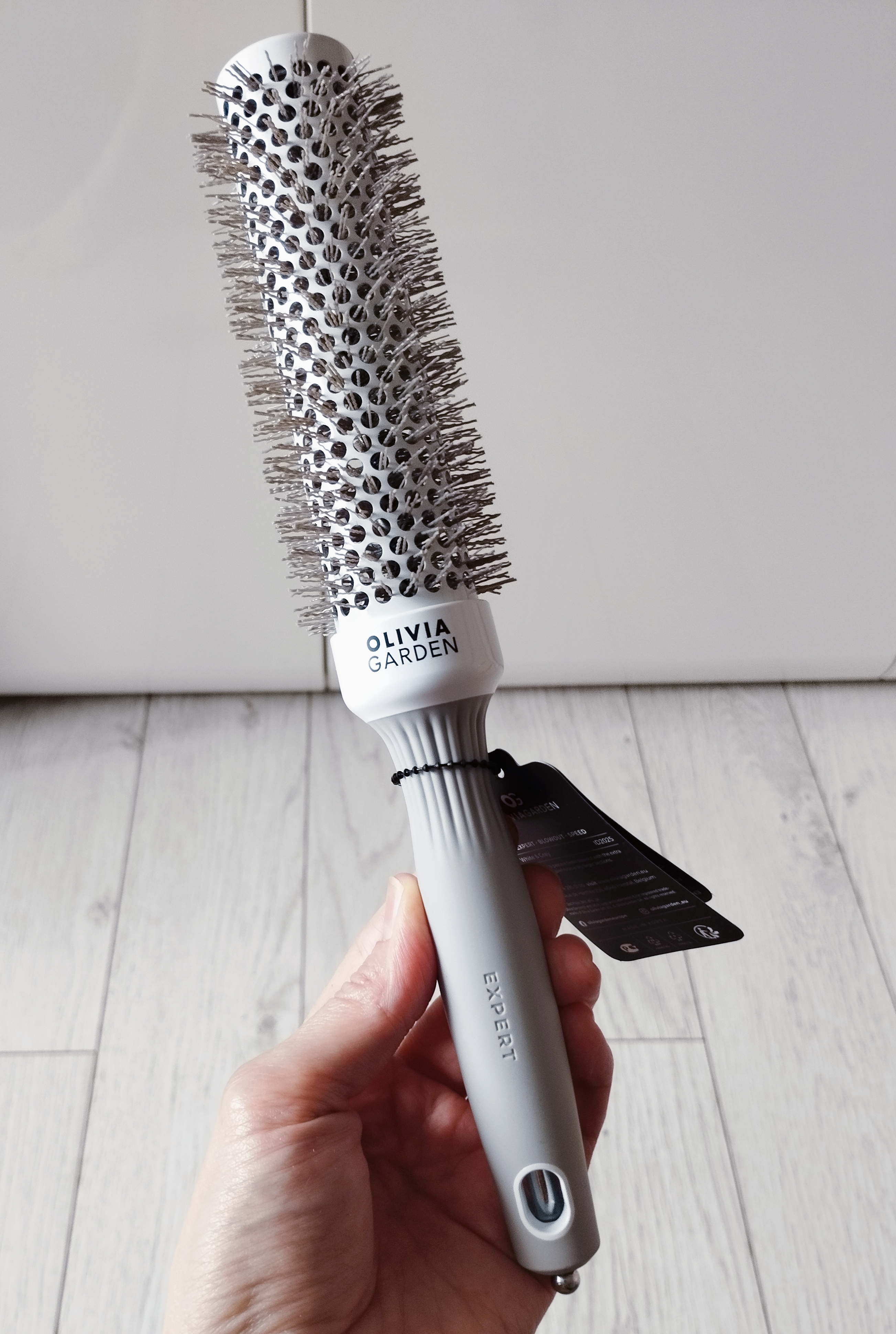 Термобрашинг Olivia Garden Expert Blowout SPEED Wavy Bristles WHITE&GREY 35 мм