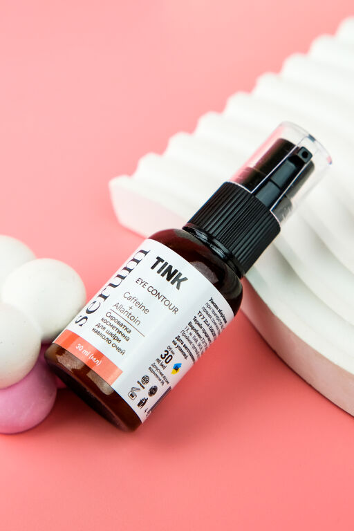 Релакс для шкіри навколо очей: Tink Caffeine + Allantoin Eye Contour Serum