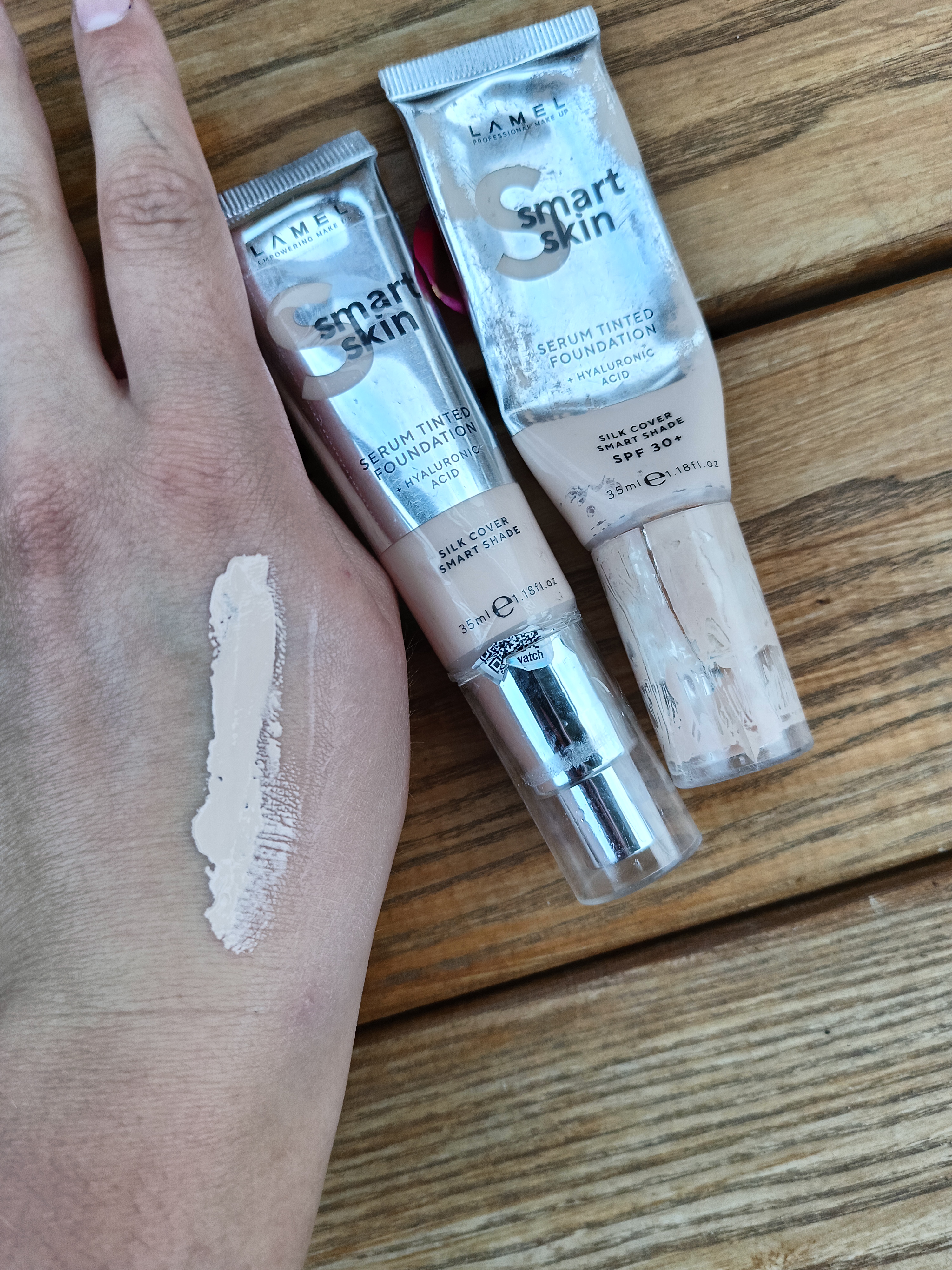 мій улюблений тональний крем від LAMEL Make Up Smart Skin Serum Tinted Foundation