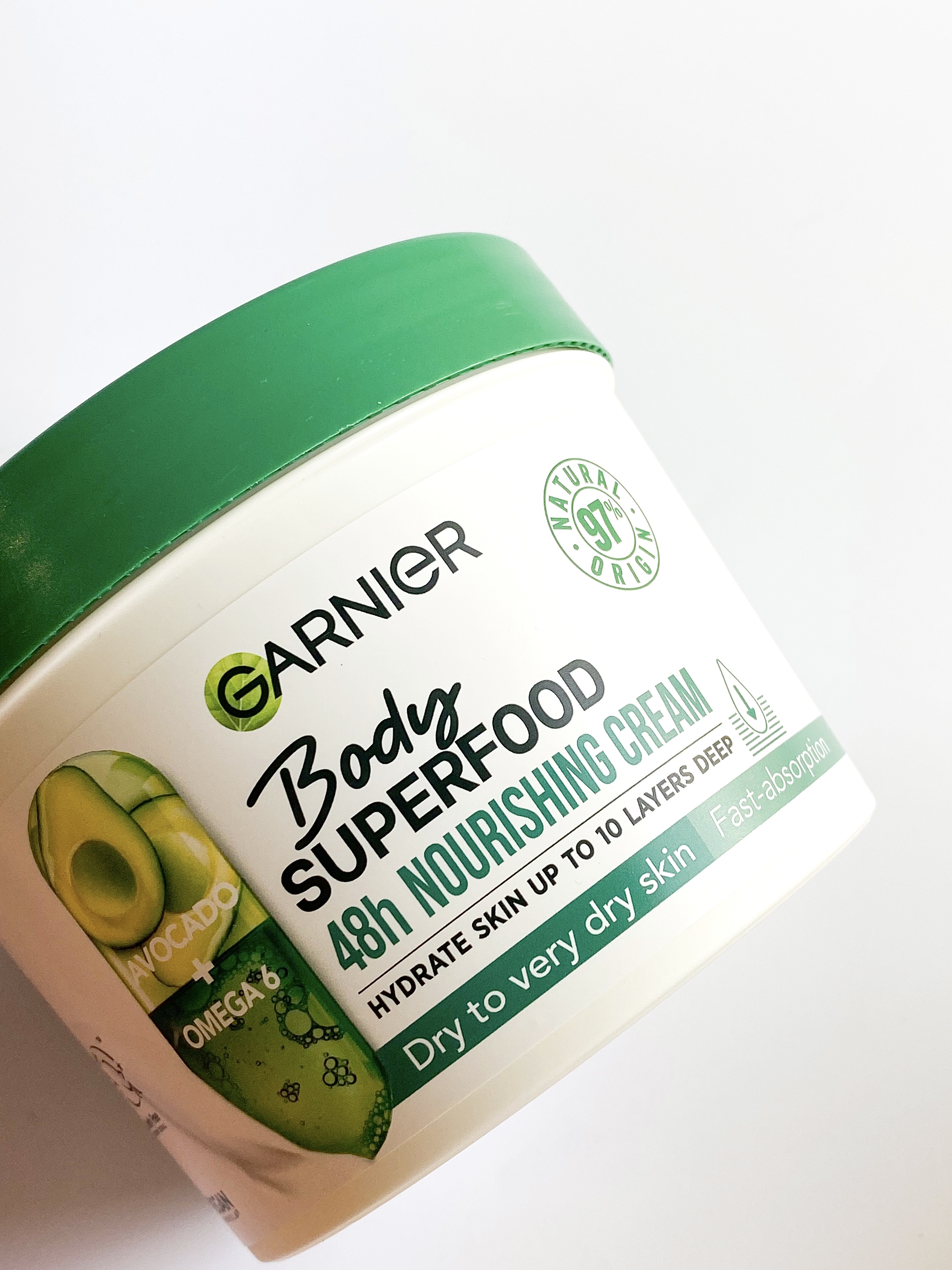 Garnier Body SuperFood Avocado Oil + Omega 6 Nourishing Cream🥑