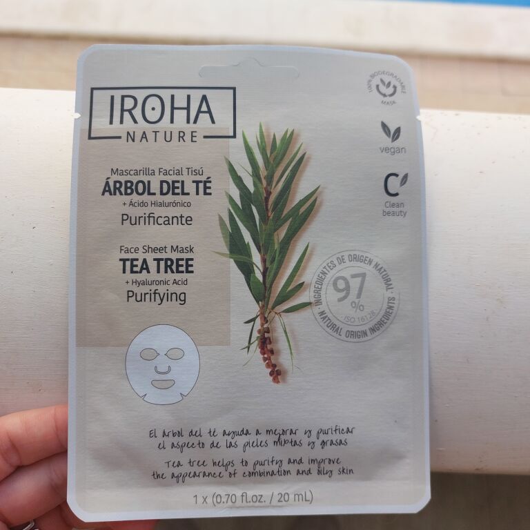 Iroha Nature Purifying Tea Tree + Hyaluronic Acid Sheet Mask