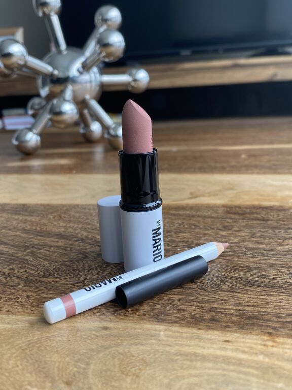 Makeup By Mario Ultra Suede Lipstick, Erin and Sculpting Lip Pencil, Smokey Pink