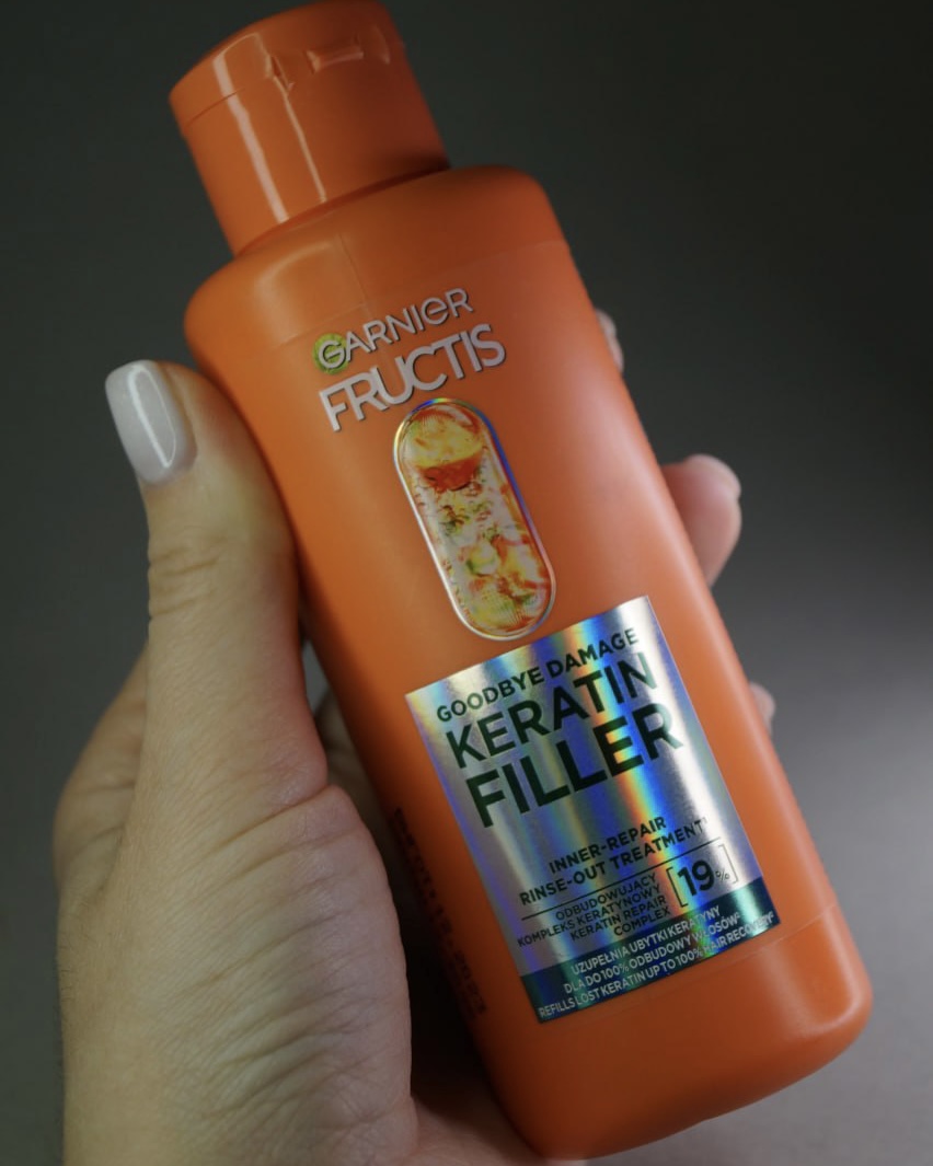 Змивний засіб для глибокого відновлення Garnier Fructis Keratin Filler