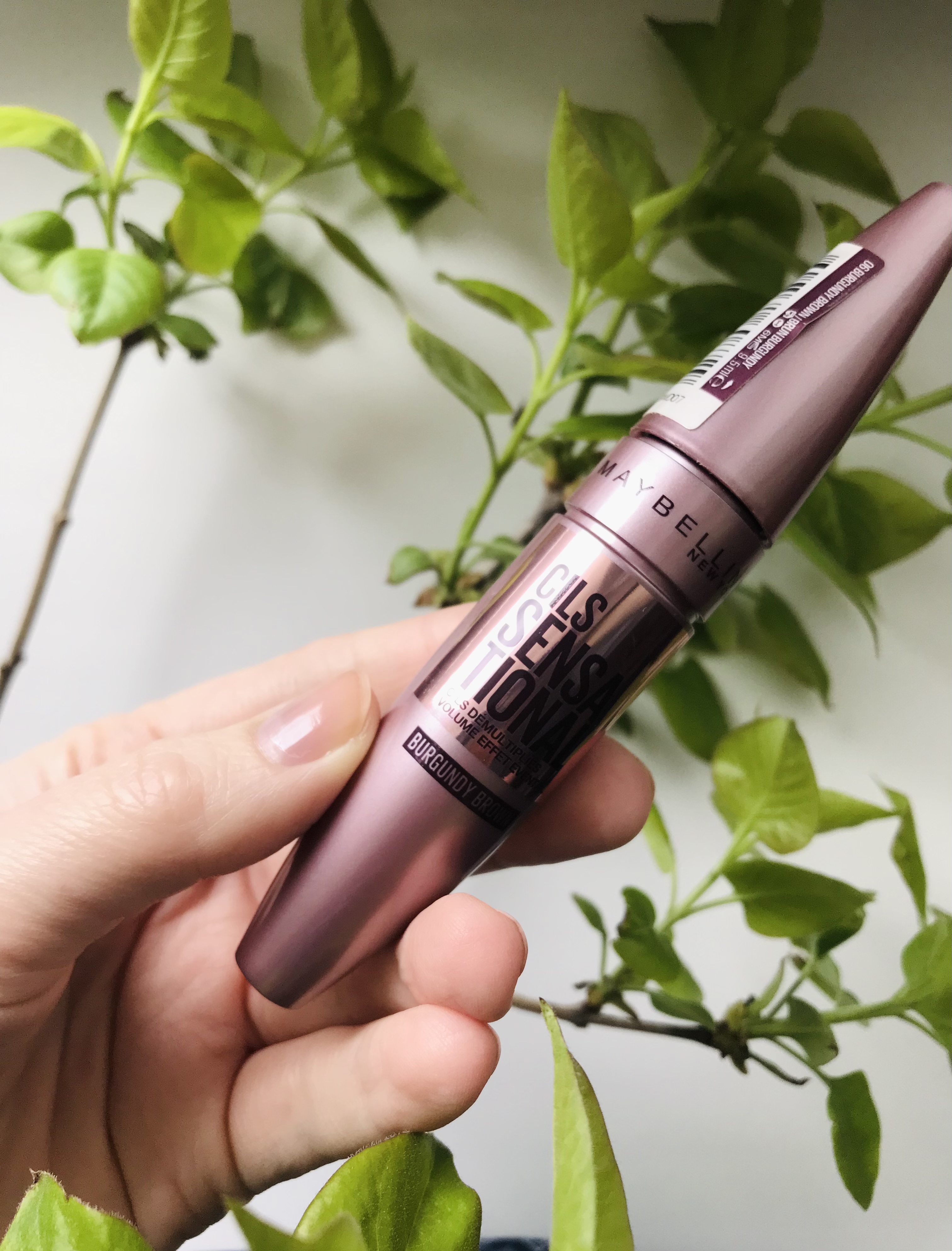 Туш від  Maybelline в кольорі  burgundy brown