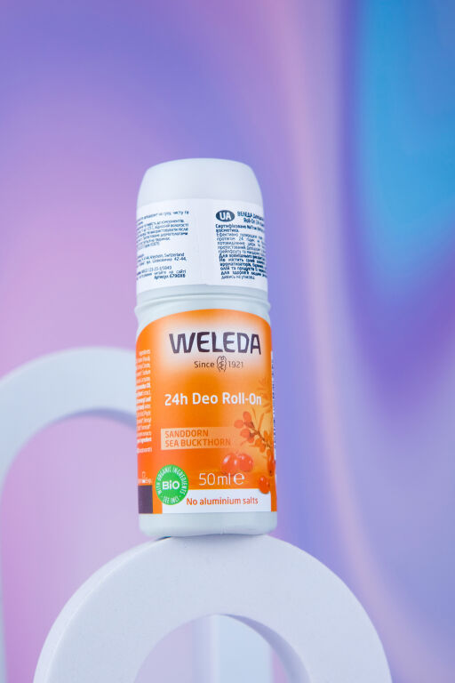 Те що треба для спеки : Weleda 24h Sanddorn Deodorant Roll-On