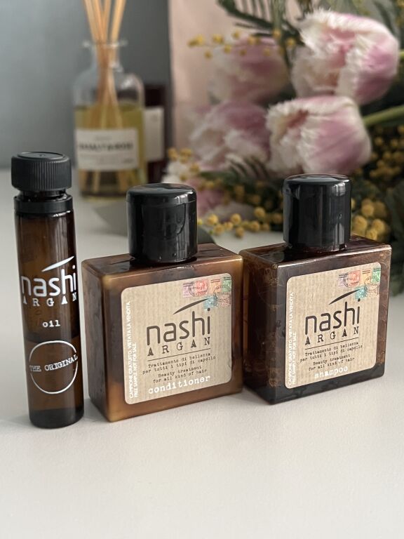 Італійське арома блаженство ❤️‍🔥Nashi Argan  Шампунь, Кондиціонер та масло