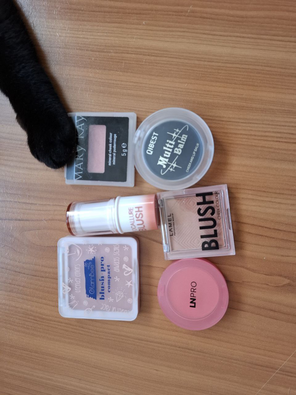 Рум'яшки lamel, Ln pro, Mary Kay, Glambee, Focallure, Qibest