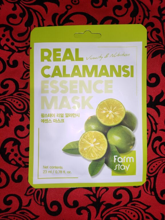 Вітамінна маска для обличчя з екстрактом каламансі Farmstay Real Calamansi Essence Mask