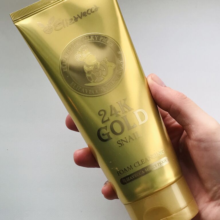 Elizavecca Face Care 24k gold snail Cleansing Foam