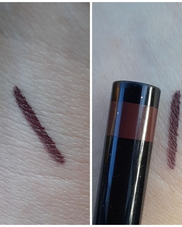 Свотчі - Каял Shiseido Microliner Ink 03 plum колір японської сливи 