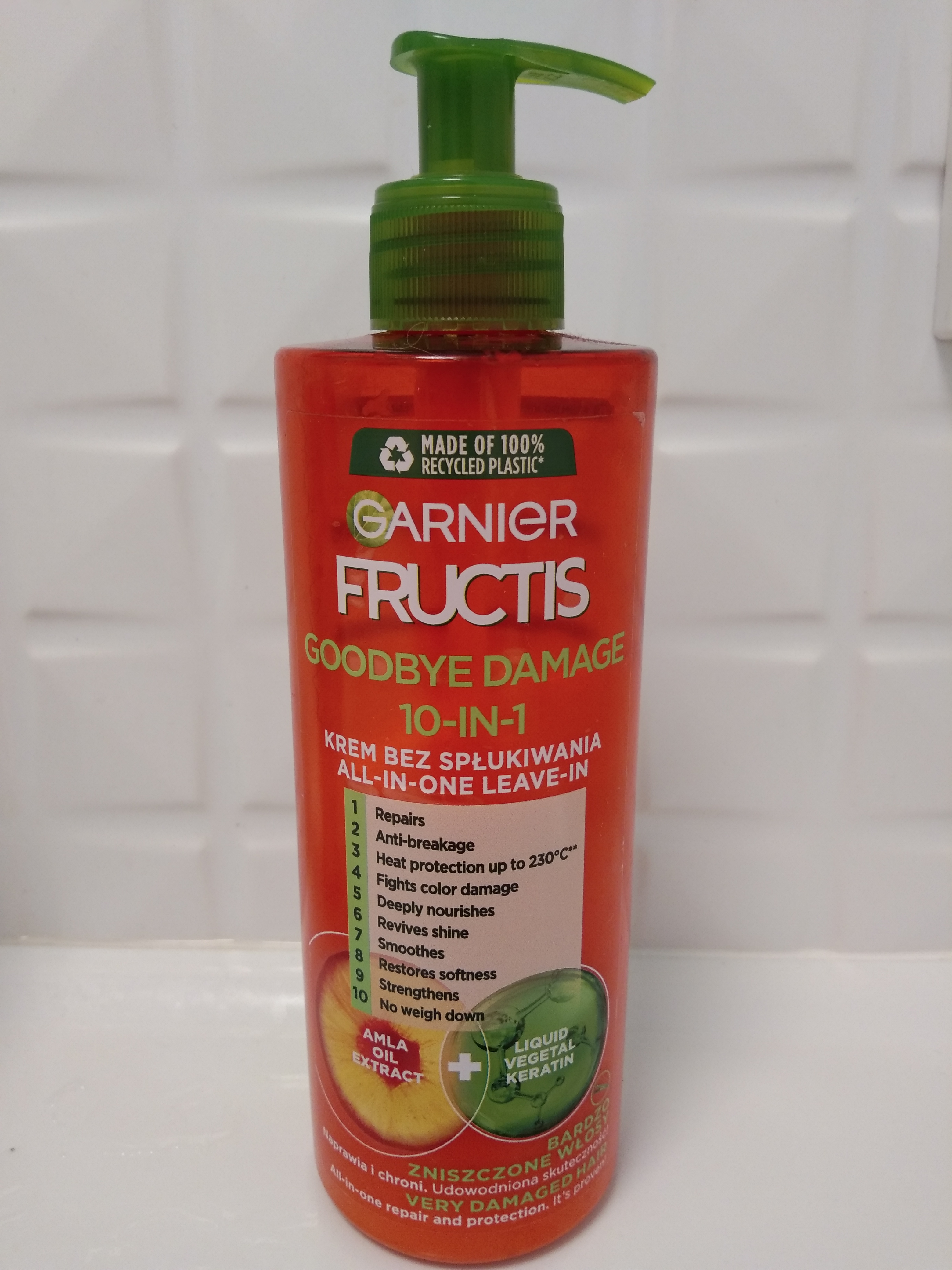 Garnier Fructis: Комплексний незмивний крем 10в1