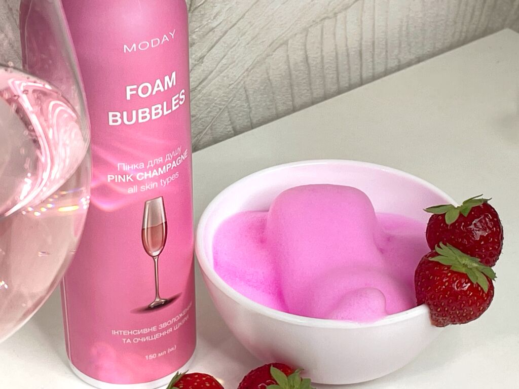 MODAY | Foam Bubbles Pink Champagne