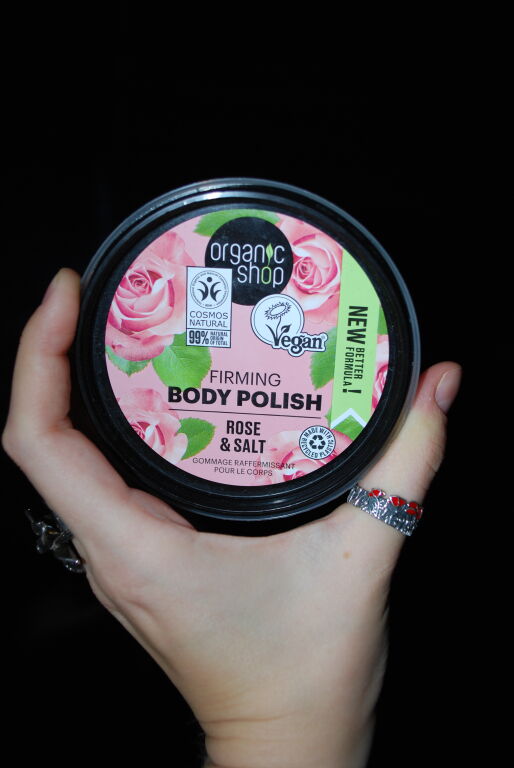 Organic Shop Rose & Salt Body Polish