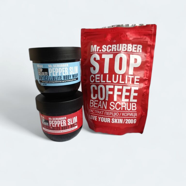 Mr.Scrubber Stop Cellulite Hot & Cold + Scrub (cr/2x250g + scrub/200g)