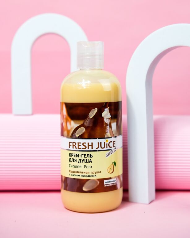 Солодко, що хочеться з'їсти: Fresh Juice Caramel Pear Creamy Shower Gel