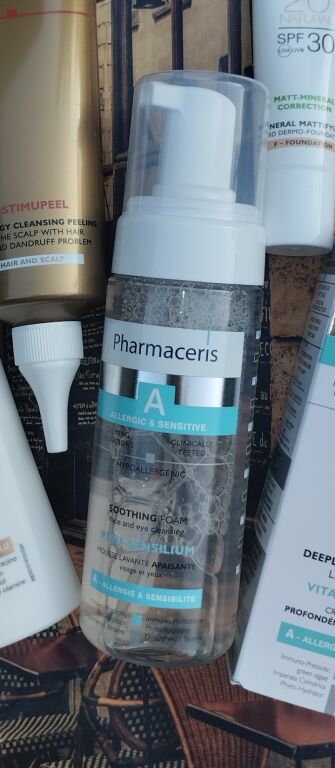 Пінка для вмивання Pharmaceris A Puri Sensilium Soothing Foam #testmakeupclub