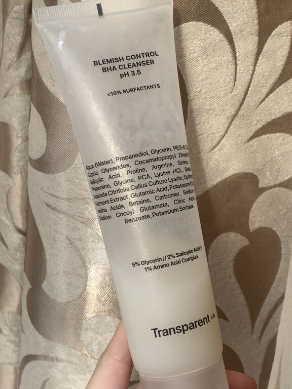 Transparent Lab Blemish Control BHA Cleanser