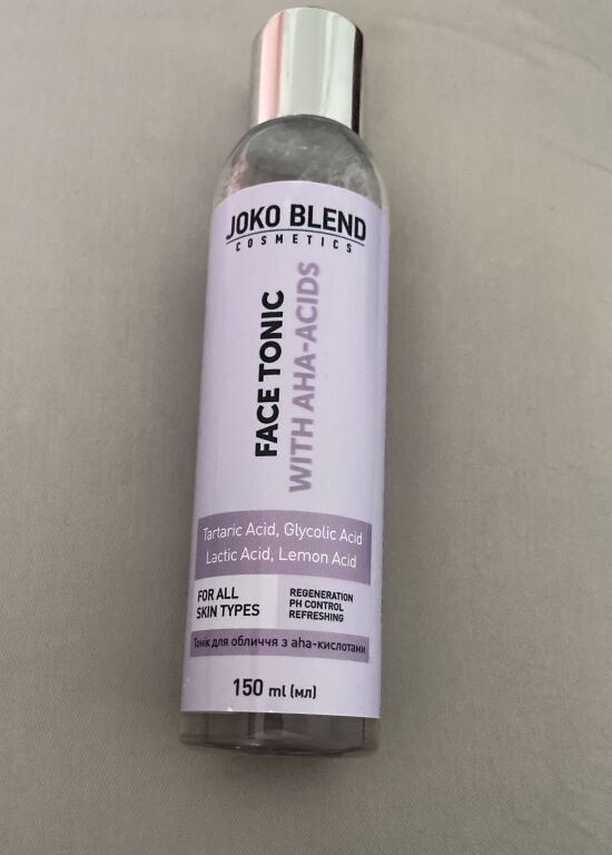 Тестую з Makeup. Face tonic with AHA-acids від Joko Blend