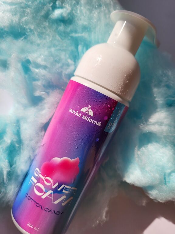 Новинка Sovka Skincare Cotton Candy Shower Foam