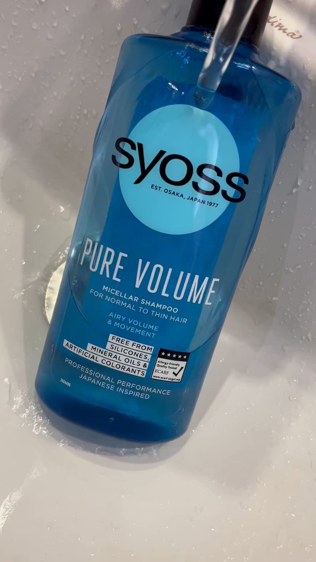 Бюджетний, економний шампунь на кожен день Syoss Pure Volume Micellar Shampoo