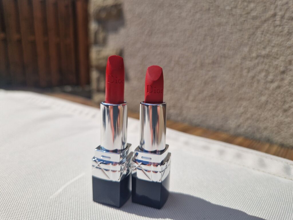 Ідеальні французькі червоні -  мініатюри Rouge Dior 999 Velvet & Satin