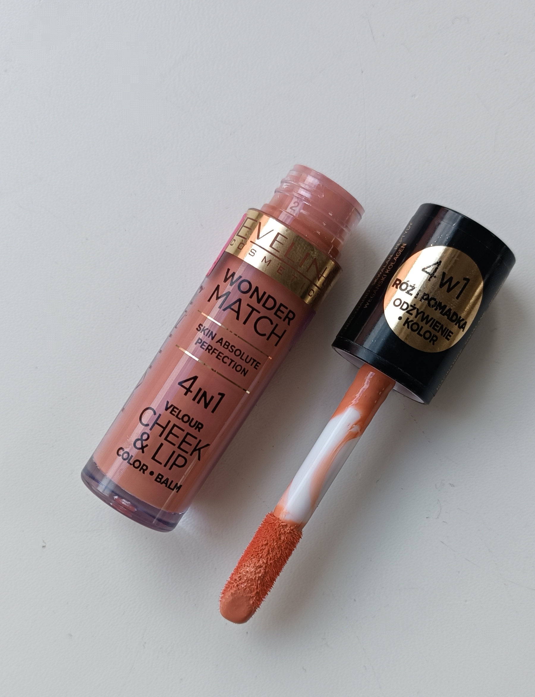 Тінт для губ і щік Eveline Cosmetics Wonder Match 4in1 Velour Cheek&Lip Color+Balm 01