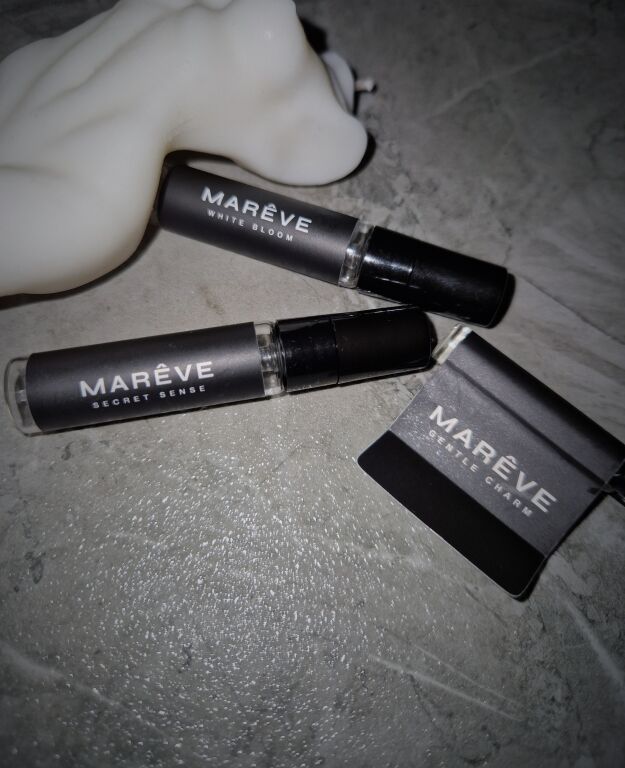 Мініатюри парфумів MARÊVE 🖤 Secret Sense, White Bloom, Gentle Charm.