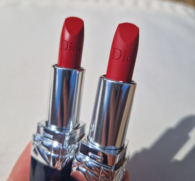 Ідеальні французькі червоні -  мініатюри Rouge Dior 999 Velvet & Satin