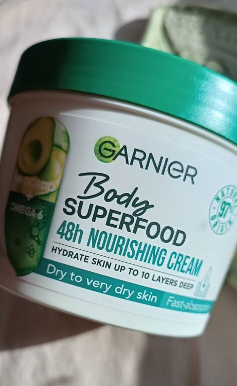 Garnier Body SuperFood Avocado Oil + Omega 6 Nourishing Cream