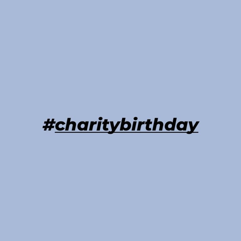 #charitybirthday