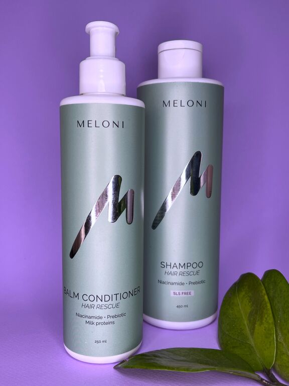 Meloni | Шампунь та бальзам з серії Hair Rescue