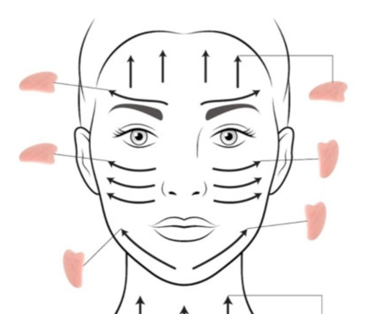 корисний масаж обличчя із скребком гуаша