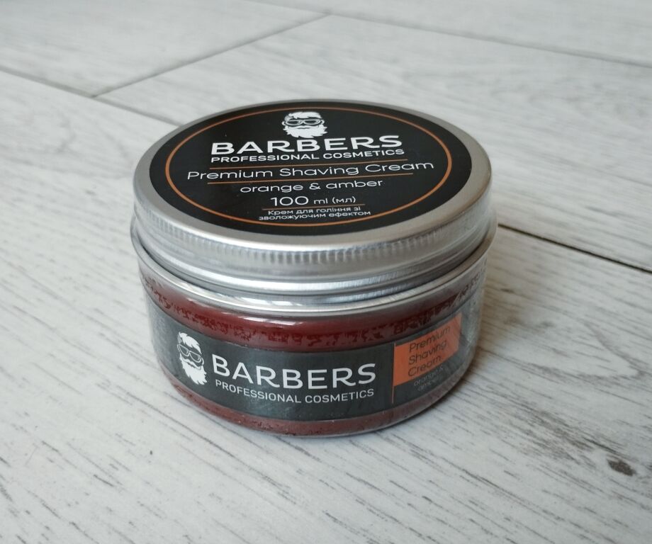 Barbers Premium Shaving Cream Orange-Amber