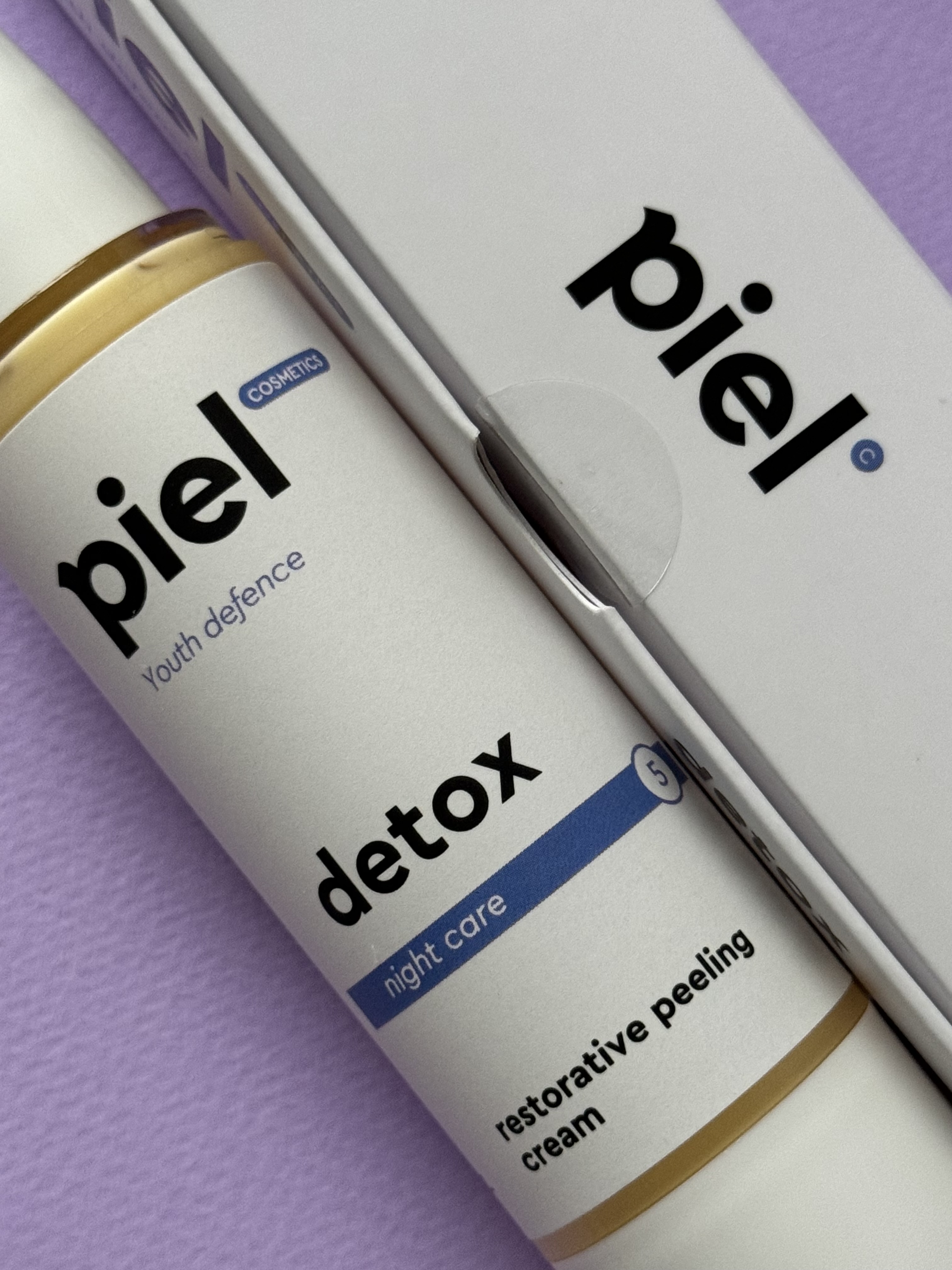 Регенеруючий нічний крем з пілінг-ефектом Detox від Piel Cosmetics