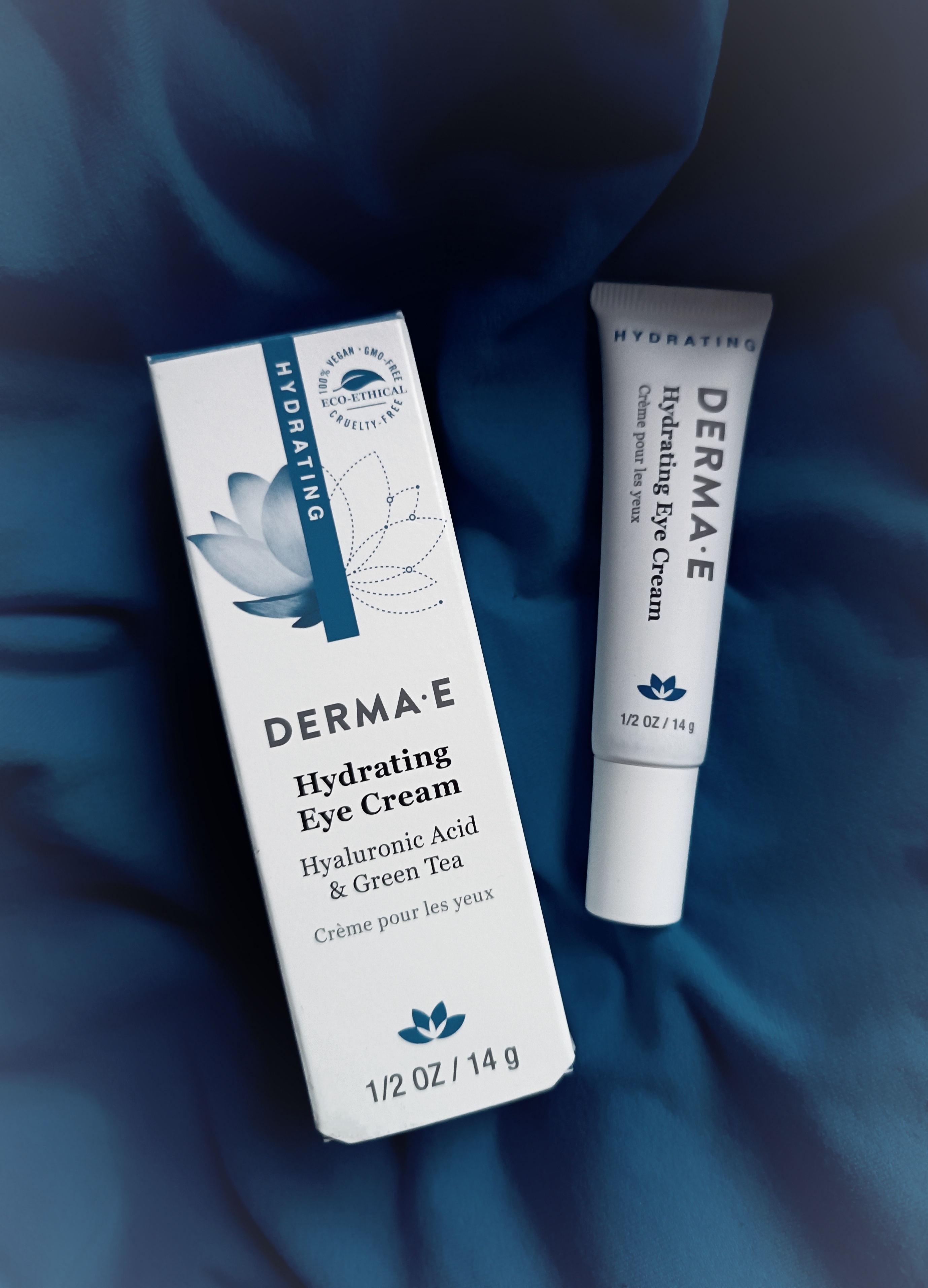 Зволожувальний крем Derma E Hydrating Eye Cream. Органічний продукт від зморшок.