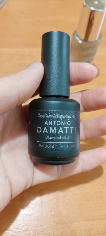 Топ для натуральних нігтів "Суперблиск" Antonio Damatti Diamond Coat