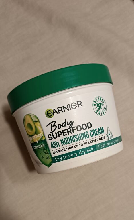 Garnier Body SuperFood Avocado Oil + Omega 6 Nourishing Cream