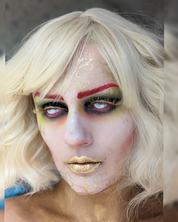 Туторіал макіяжу Golden Zombie